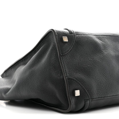 Celine Drummed Calfskin Mini Luggage Black 8 of 10