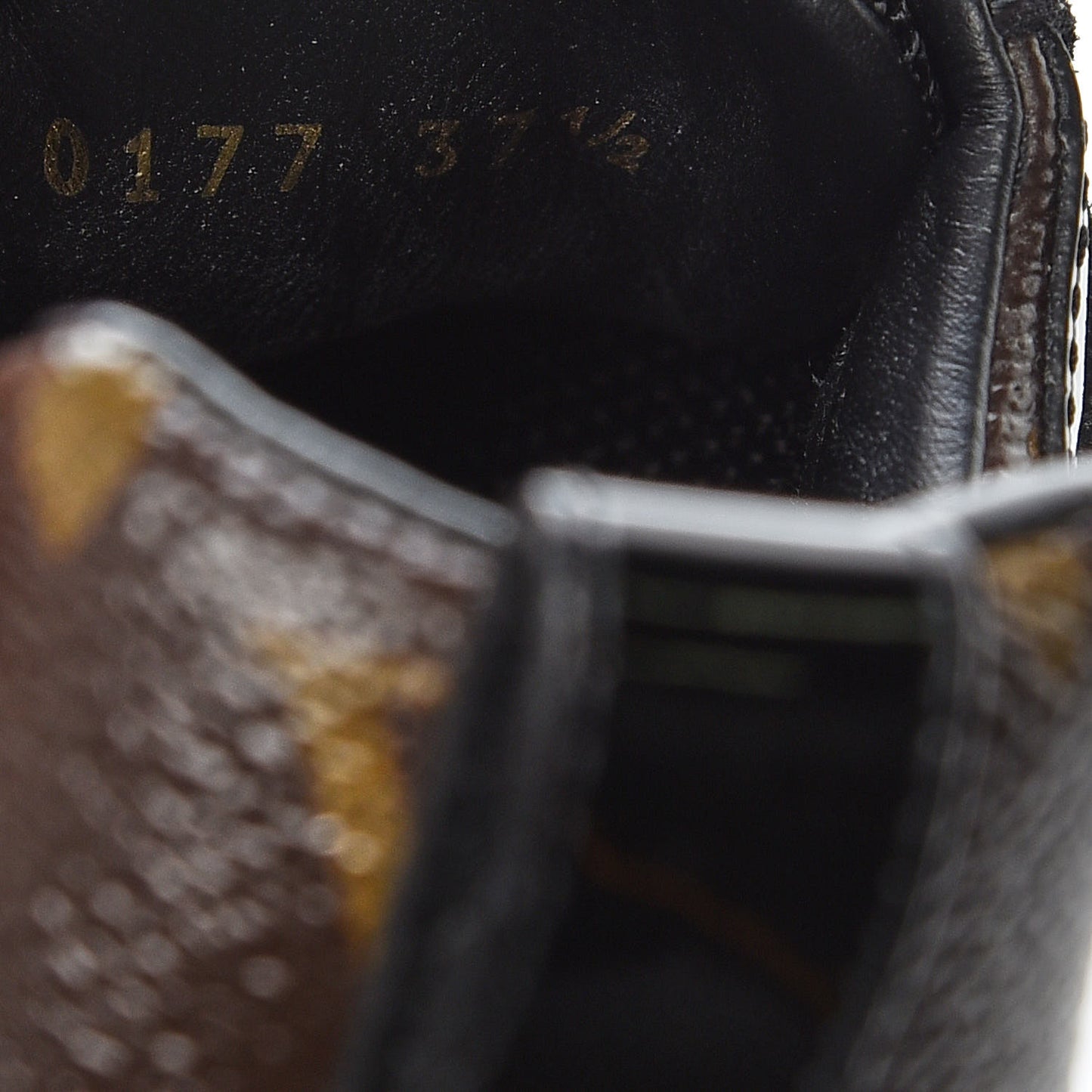 Suede Monogram Run Away Sneakers 37.5 Black