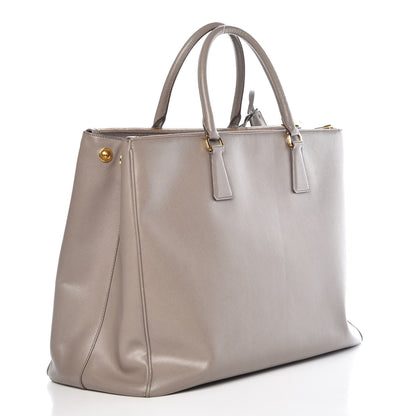 Prada Saffiano Lux Extra Large Galleria Double Zip Tote Argilla 3 of 23