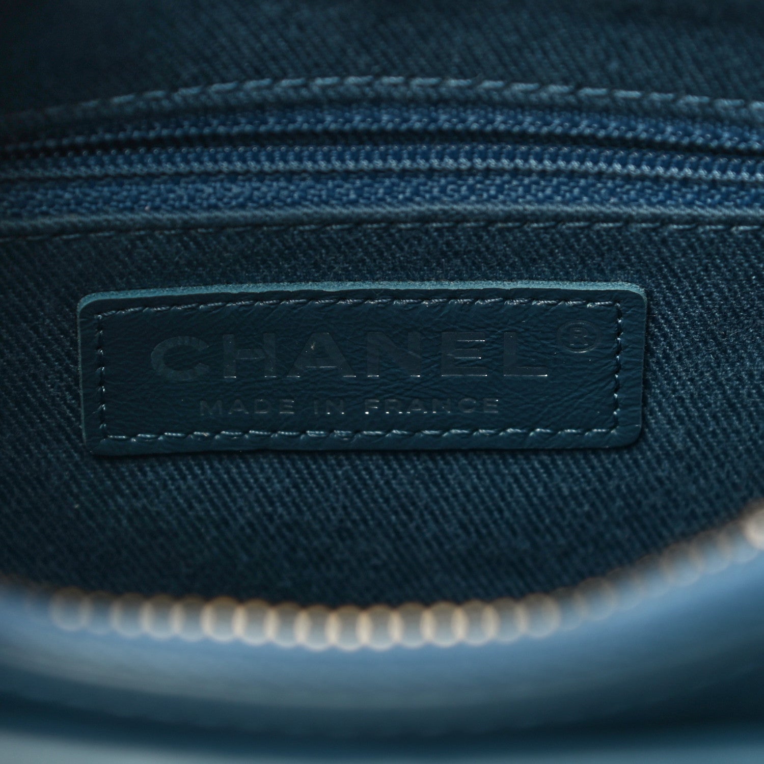 Chanel Denim Calfskin Small Gabrielle Hobo Blue 5 of 10