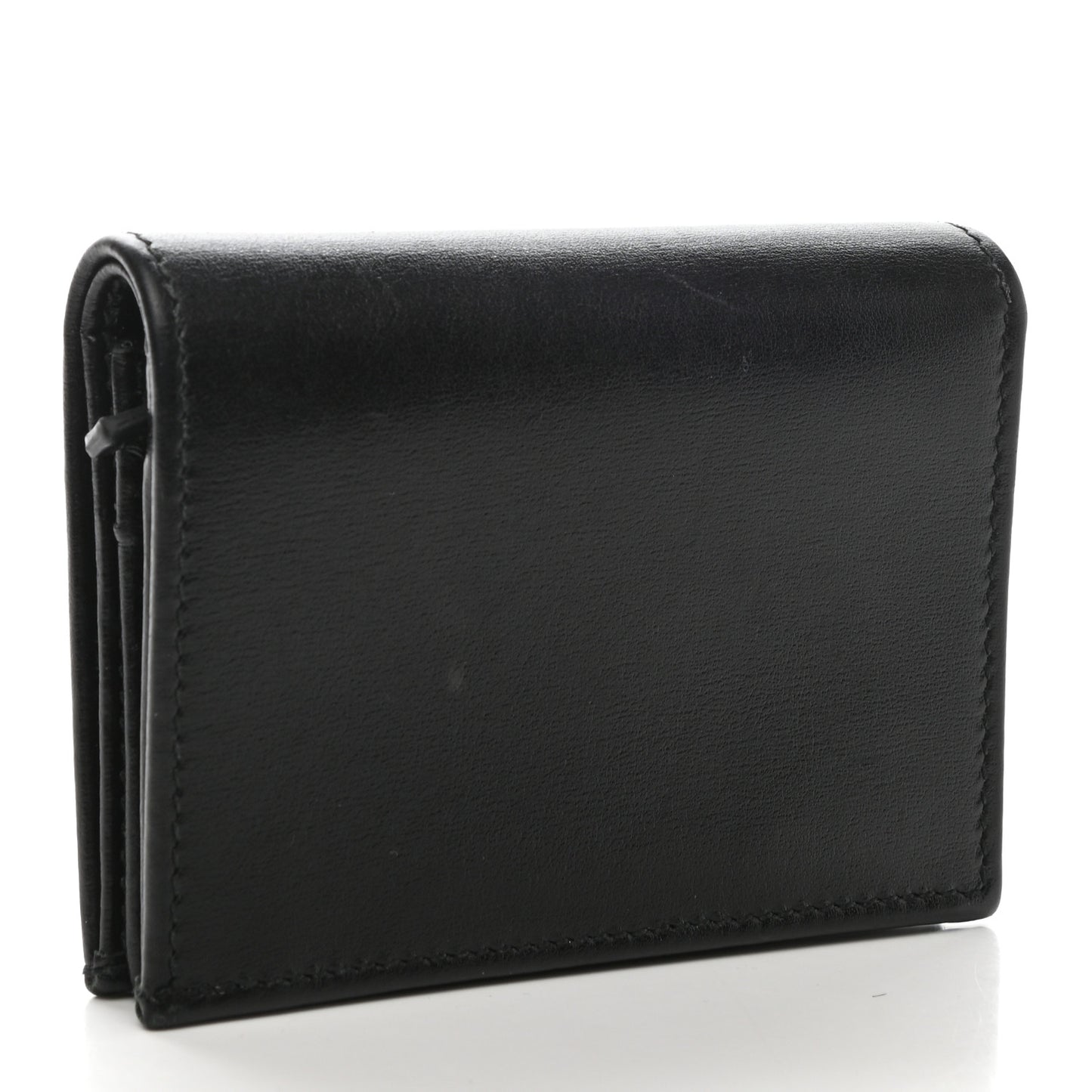 Boarded Plutone Calfskin Horsebit 1955 Card Case Wallet Black