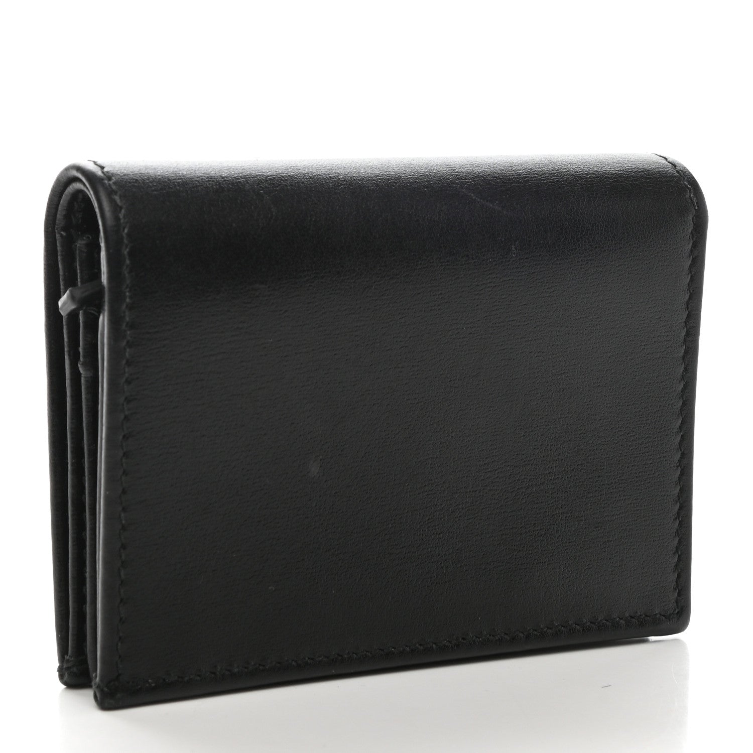 Gucci Boarded Plutone Calfskin Horsebit 1955 Card Case Wallet Black 3 of 8