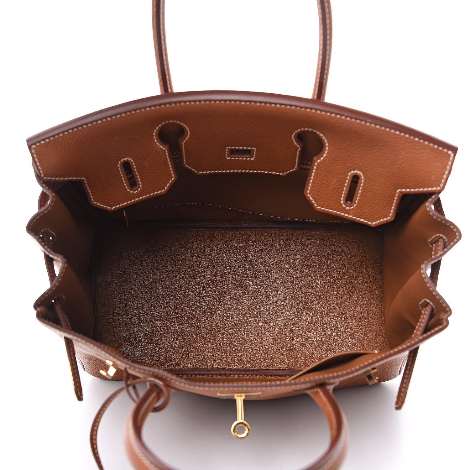 Hermes Natural Barenia Faubourg Birkin 30 Fauve 7 of 34