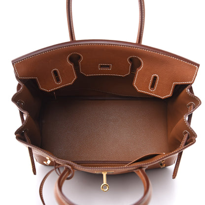 Hermes Natural Barenia Faubourg Birkin 30 Fauve 7 of 34
