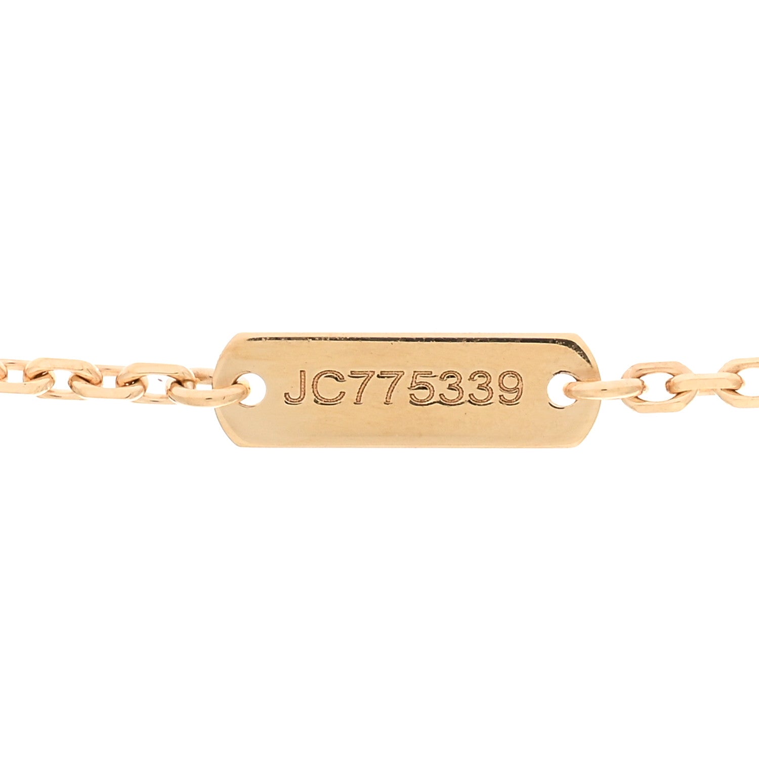 Van Cleef & Arpels 18K Yellow Gold Mother of Pearl Vintage Alhambra Pendant Necklace 4 of 5