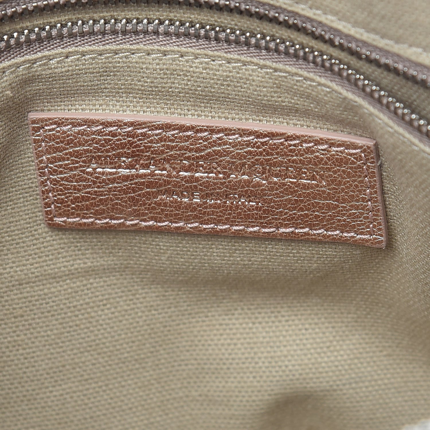 Alexander McQueen Metallic Grained Goatskin Small Legend Satchel Pink 8 of 17