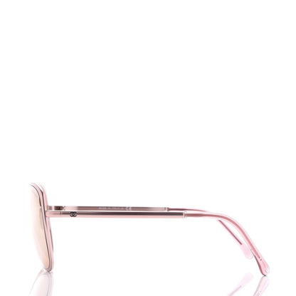 Chanel 18K Pilot Summer Sunglasses 4223 Pink Gold 3 of 8