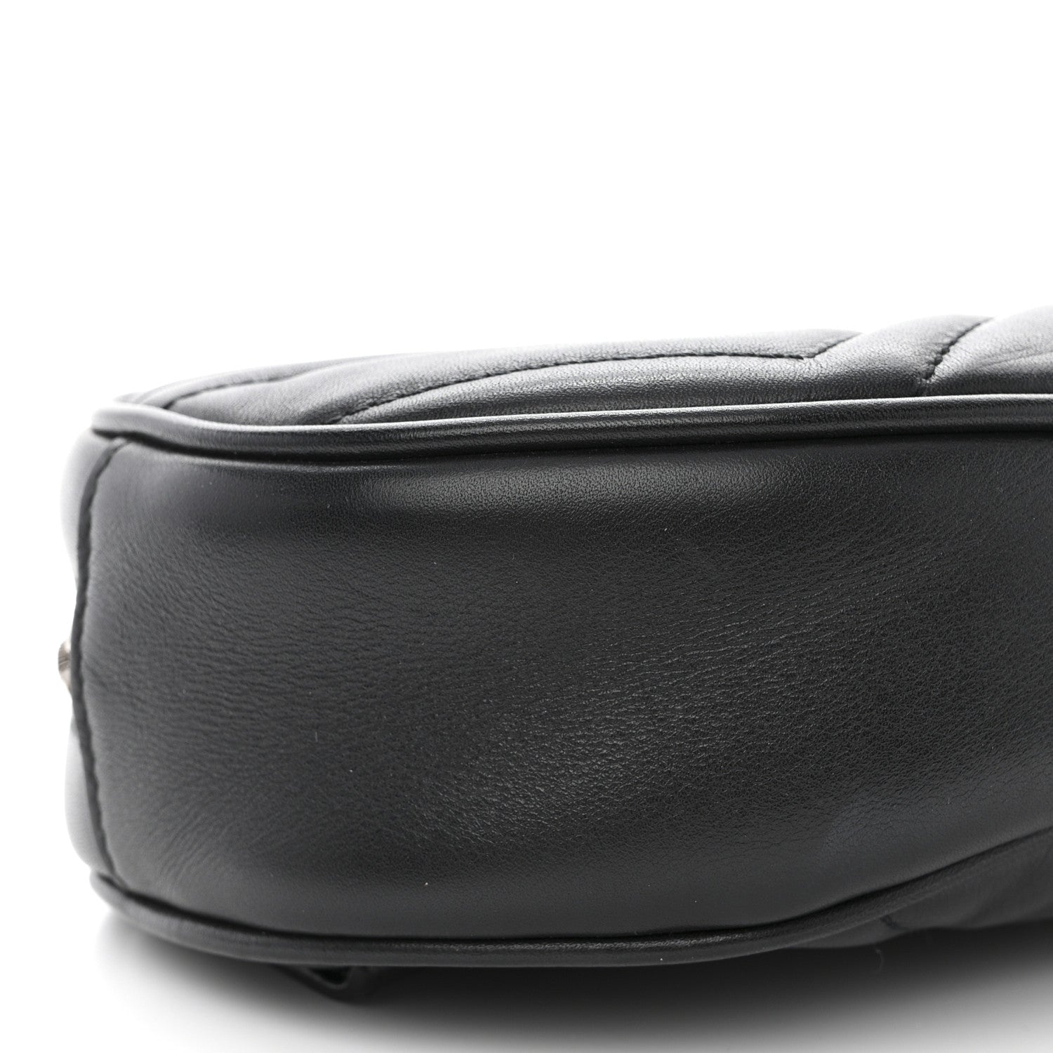 Gucci Calfskin Matelasse GG Marmont Belt Bag 105 42 Black 10 of 11