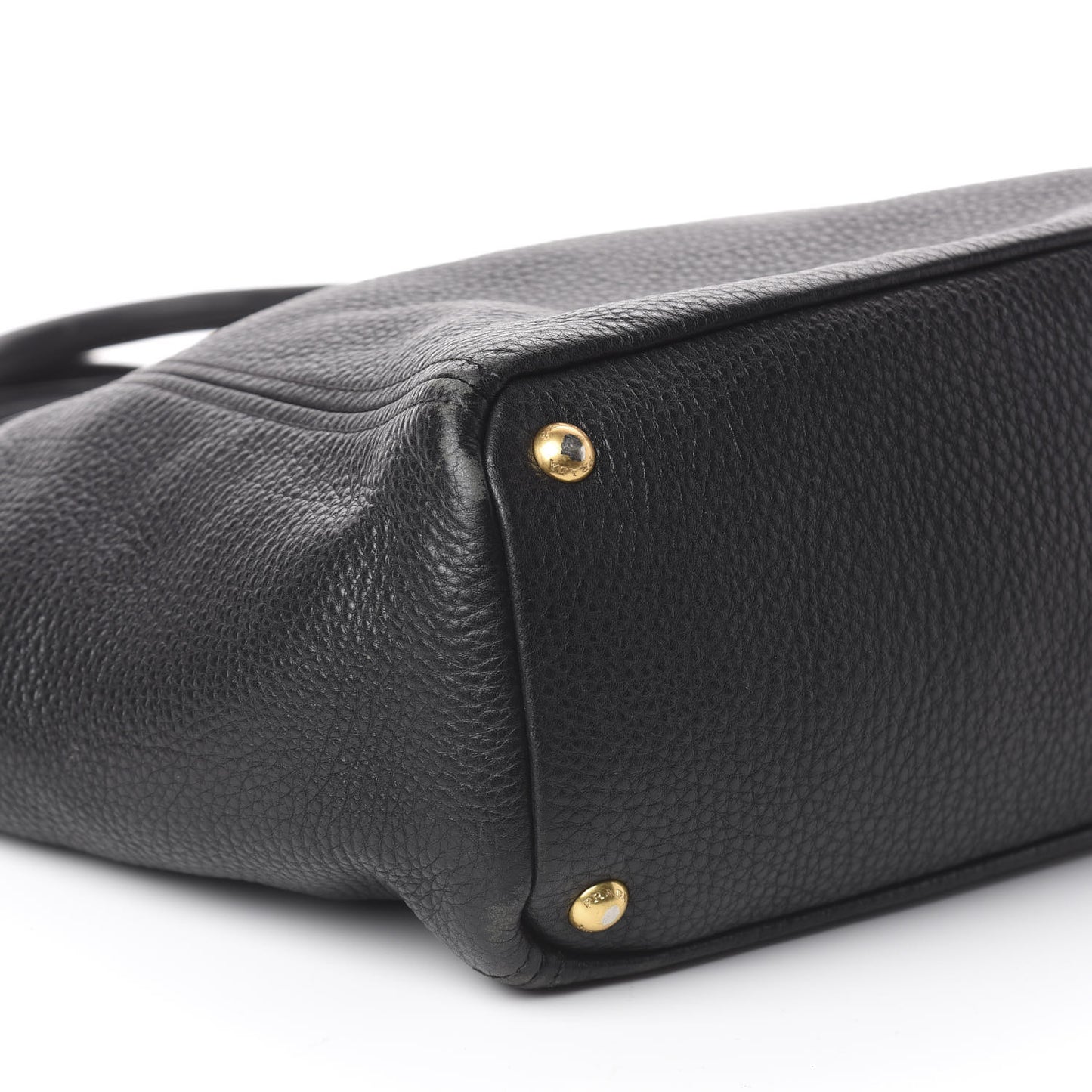 Vitello Daino Side Pocket Tote Black