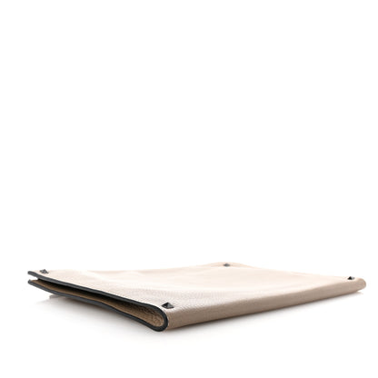 Valentino Garavani Grained Calfskin Large Rockstud Zip Document Pouch Beige 3 of 6