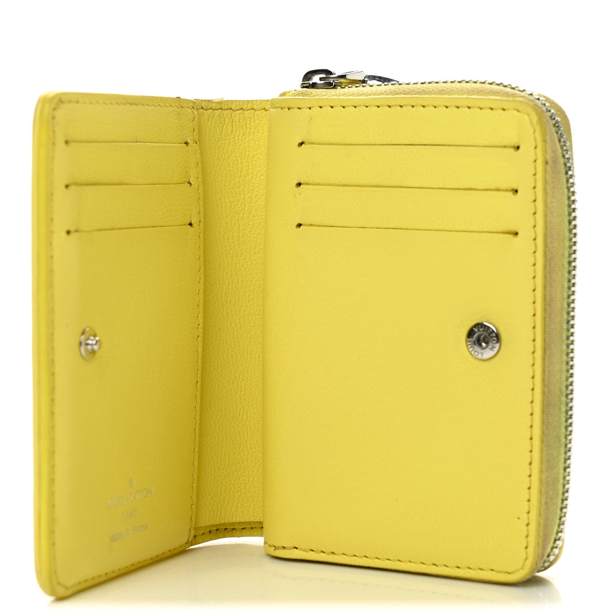 Louis Vuitton Lambskin Embossed Monogram Lou Coussin Wallet Yellow 5 of 10