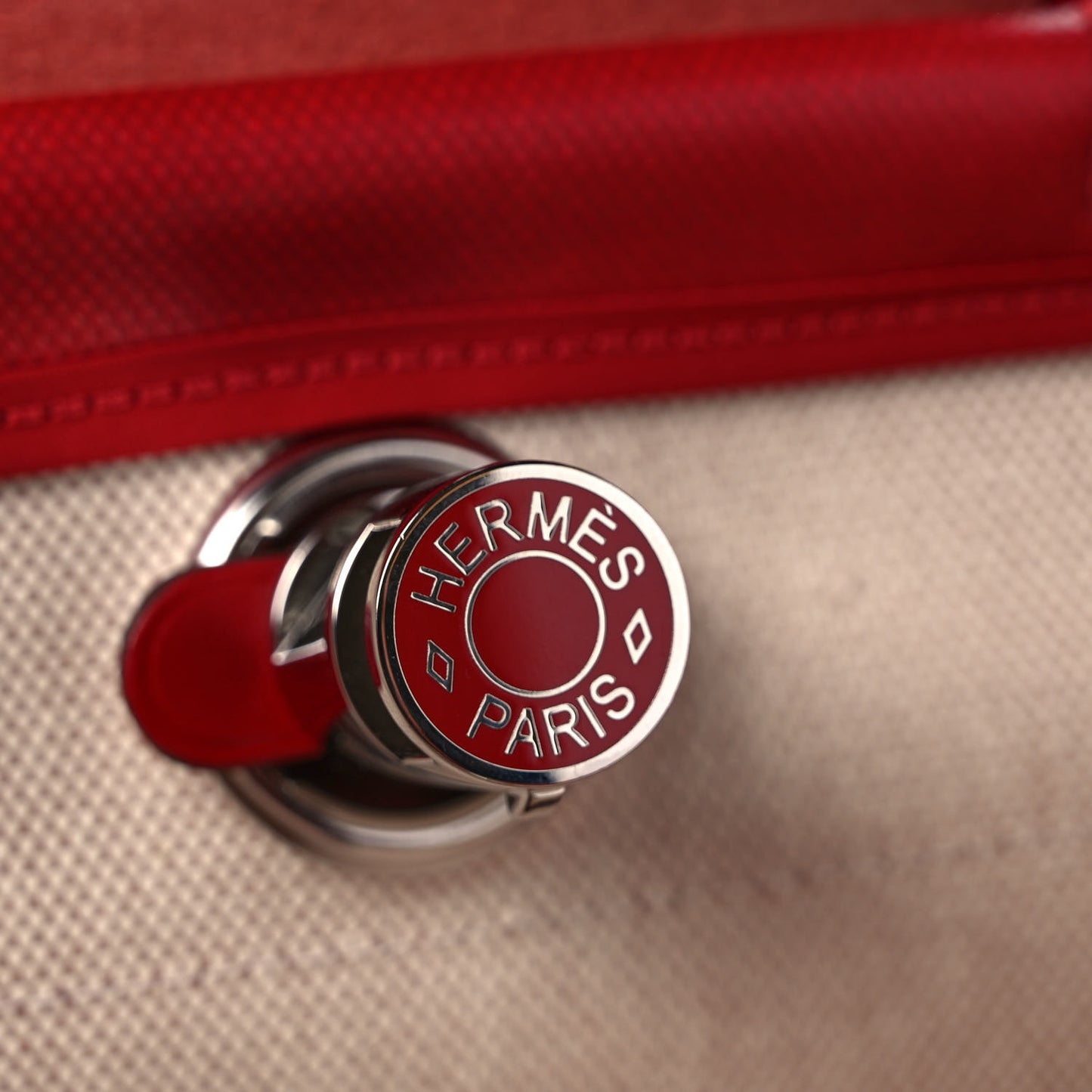 Toile H Berline Vache Hunter Herbag Zip PM 31 Rouge Piment Ecru