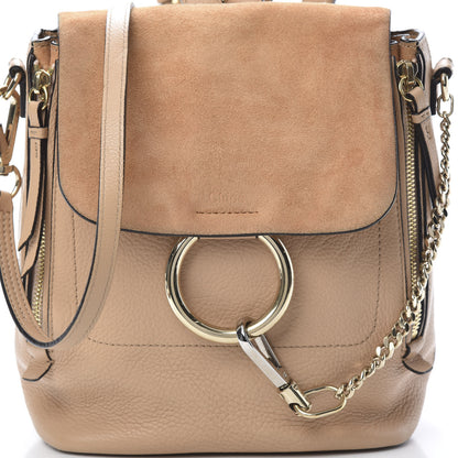 Chloe Suede Calfskin Small Faye Backpack Blushy Pink 7 of 11