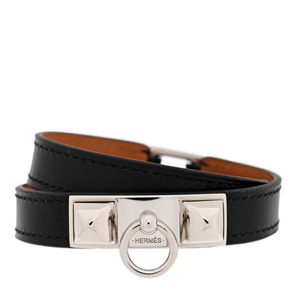Hermes Box Rivale Double Tour Bracelet T3 Black 1 of 6