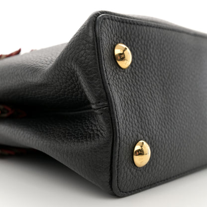 Louis Vuitton Hanami Taurillon Capucines PM Black Multicolor 8 of 10