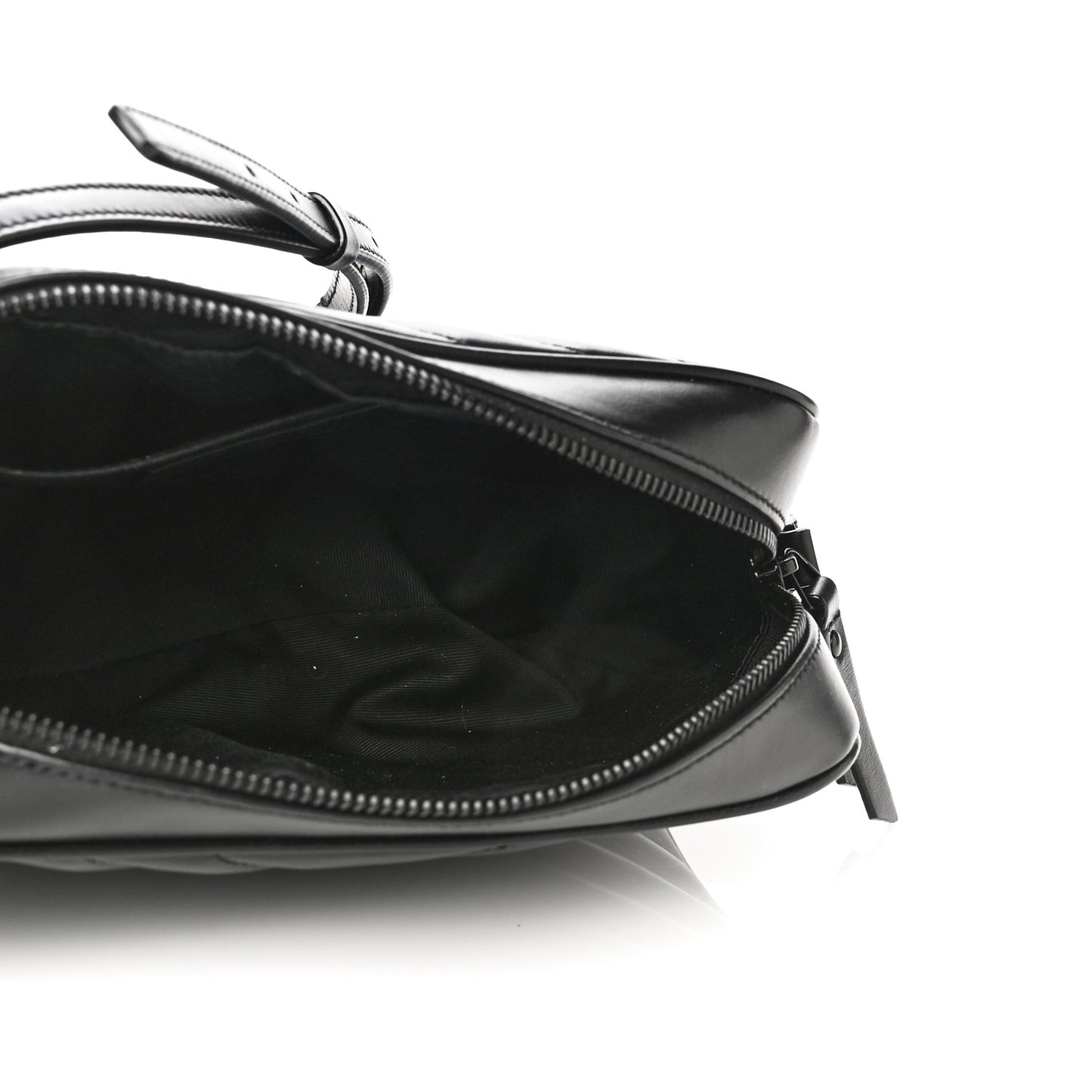 Calfskin Matelasse Monogram Lou Camera Bag Black