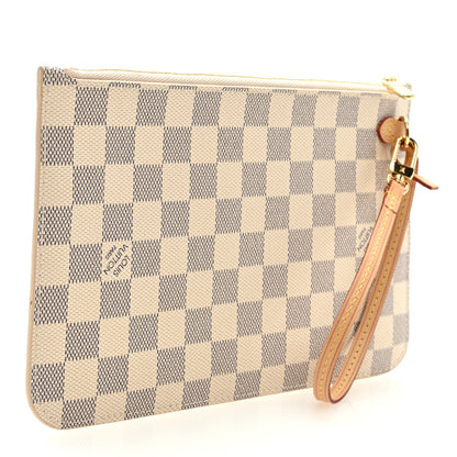 Louis Vuitton Damier Azur Neverfull MM GM Pochette 3 of 6