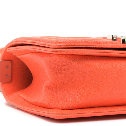 Chanel Caviar Quilted Small Boy Flap Orange 5 of 17
