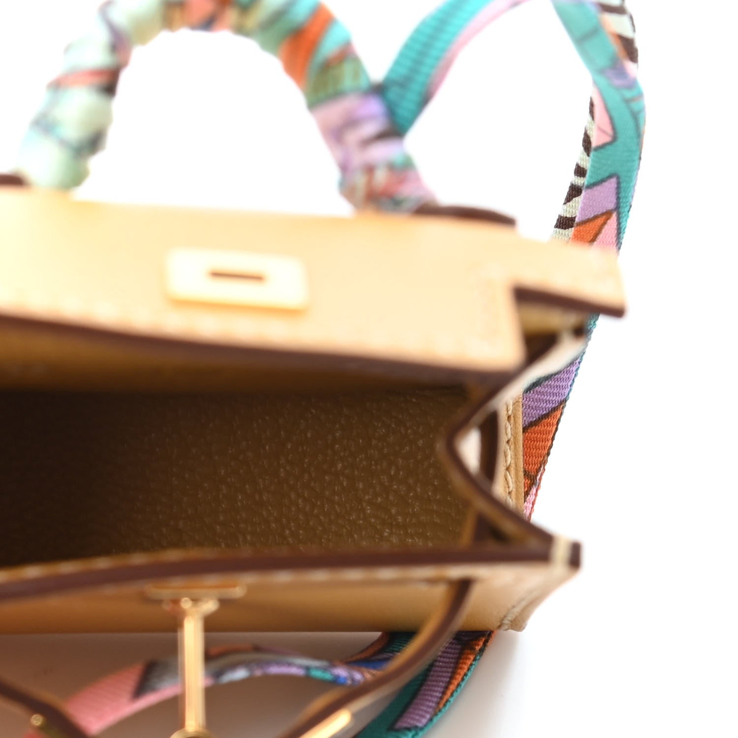 Hermes Tadelakt Mini Kelly Twilly Bag Charm Paille 3 of 3