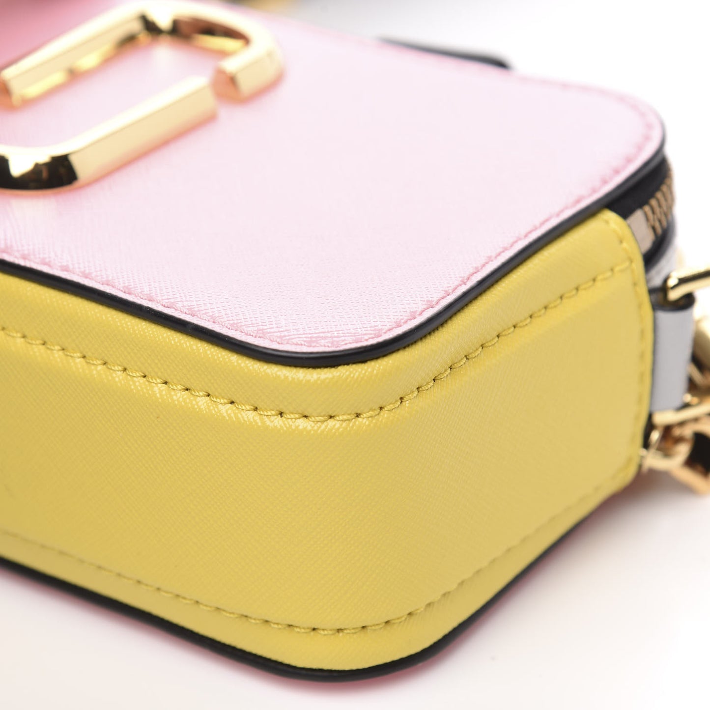 Saffiano Small Snapshot Camera Bag Baby Pink Multicolor