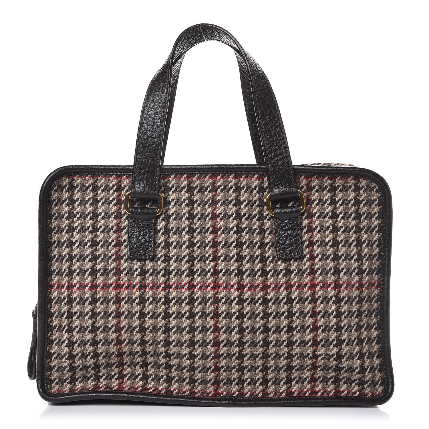Prada Tweed Satchel Ebano 1 of 8