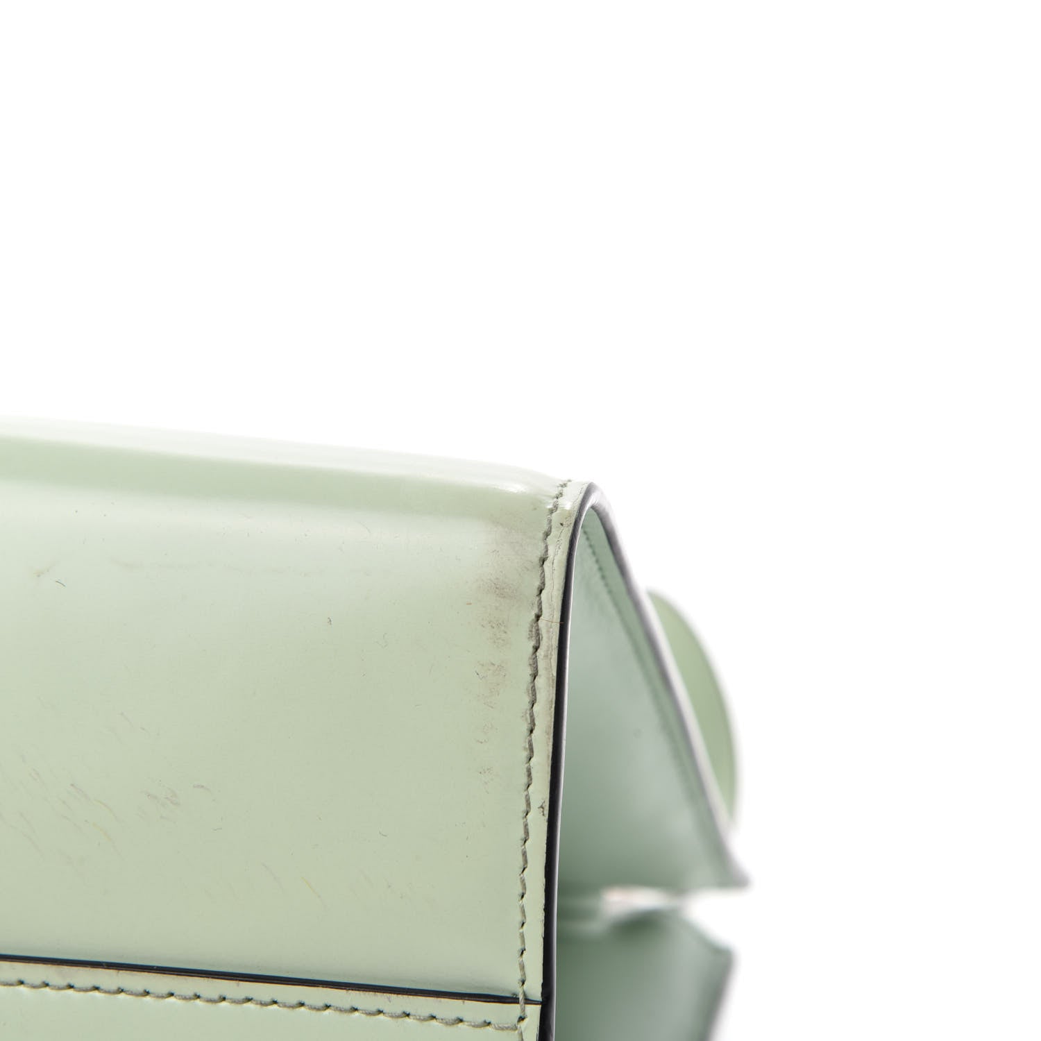 Prada Spazzolato Small Monochrome Top Handle Tote Acquamarina 9 of 16