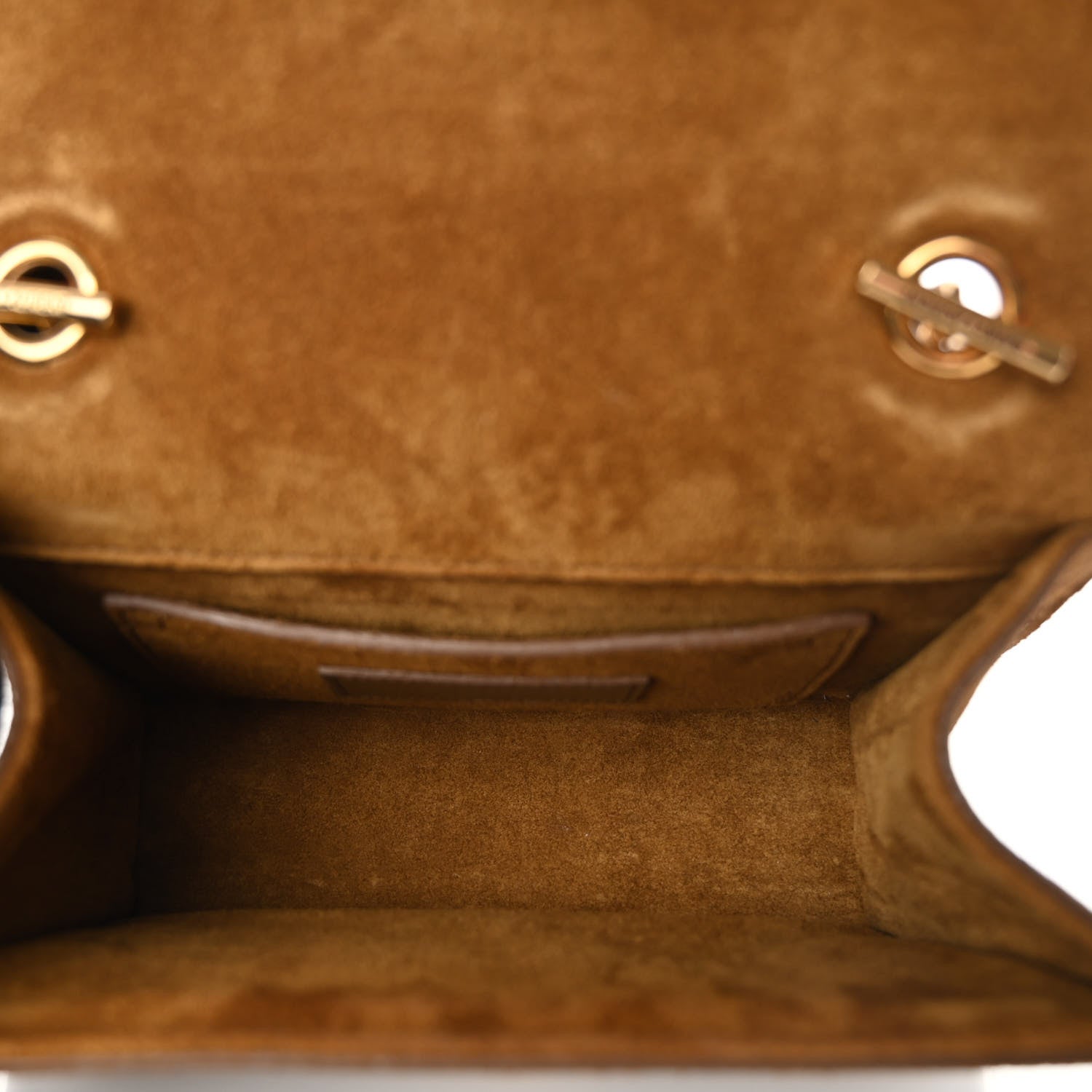 Saint Laurent Suede Fringe Baby Monogram Satchel Light Ocre 7 of 14