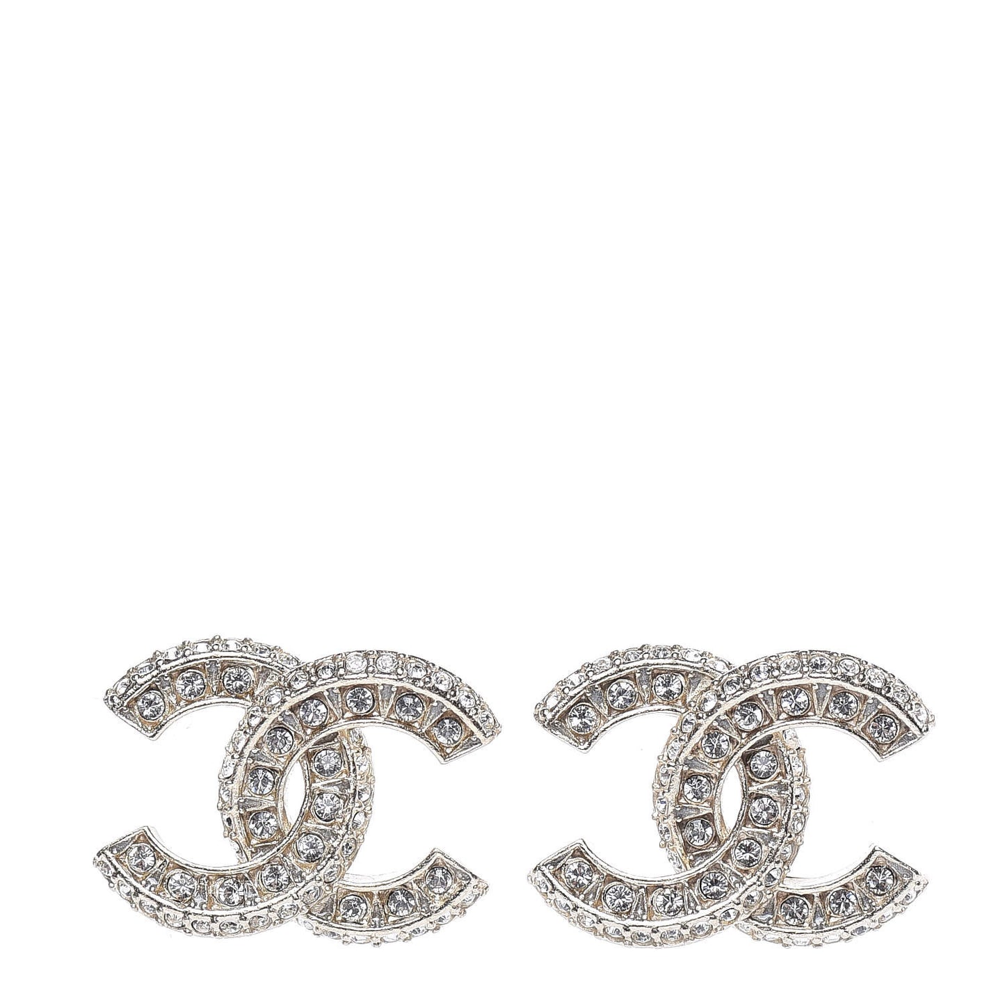 Crystal CC Earrings Gold