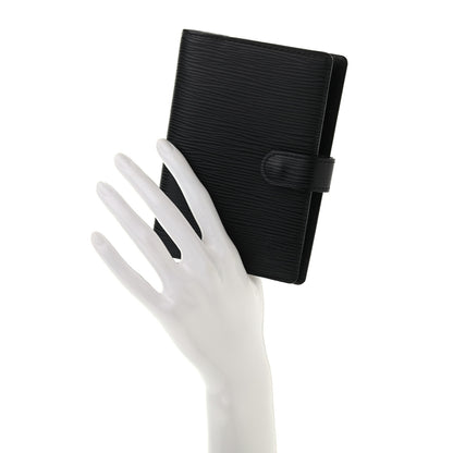 Louis Vuitton Epi Small Ring Agenda Cover Black 2 of 7