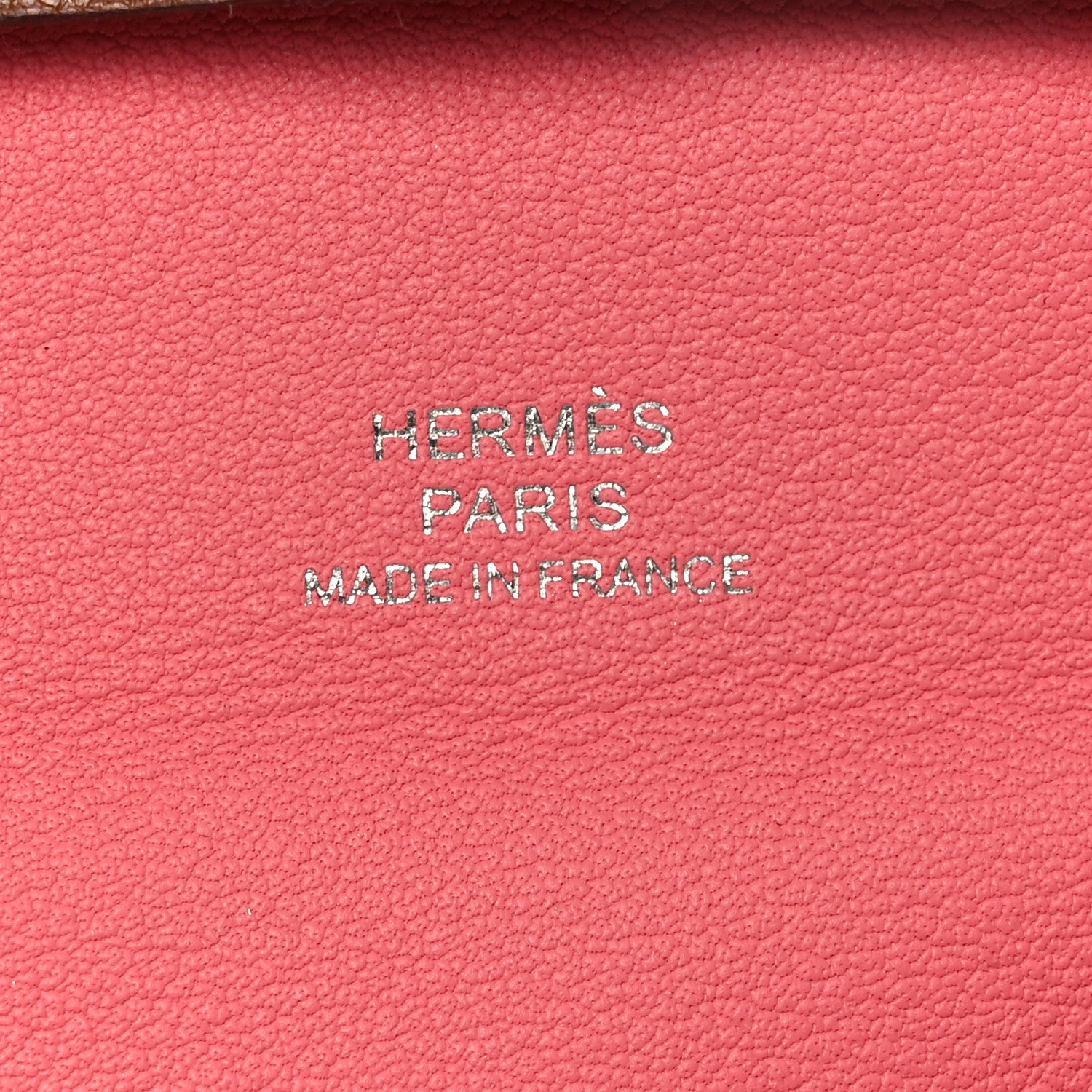 Hermes Barenia Faubourg Bastia Verso Coin Purse Fauve Rose D'ete 6 of 7