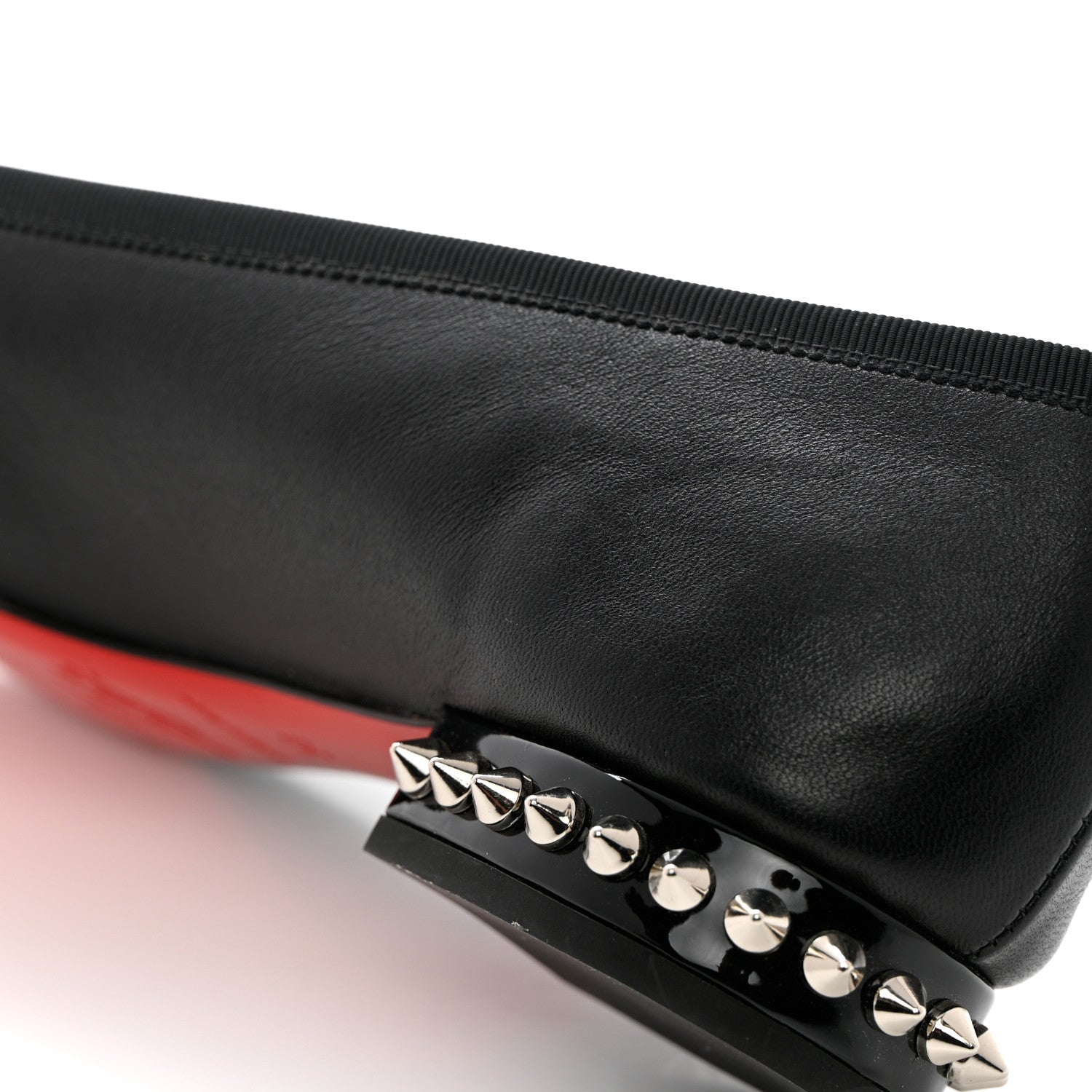 Christian Louboutin Shiny Nappa La Massine Flats 38 Black 10 of 18