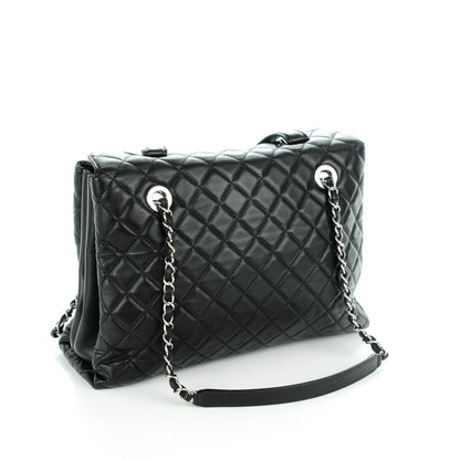 Chanel Lambskin Quilted By 3 Shopping Tote Black 4 of 11