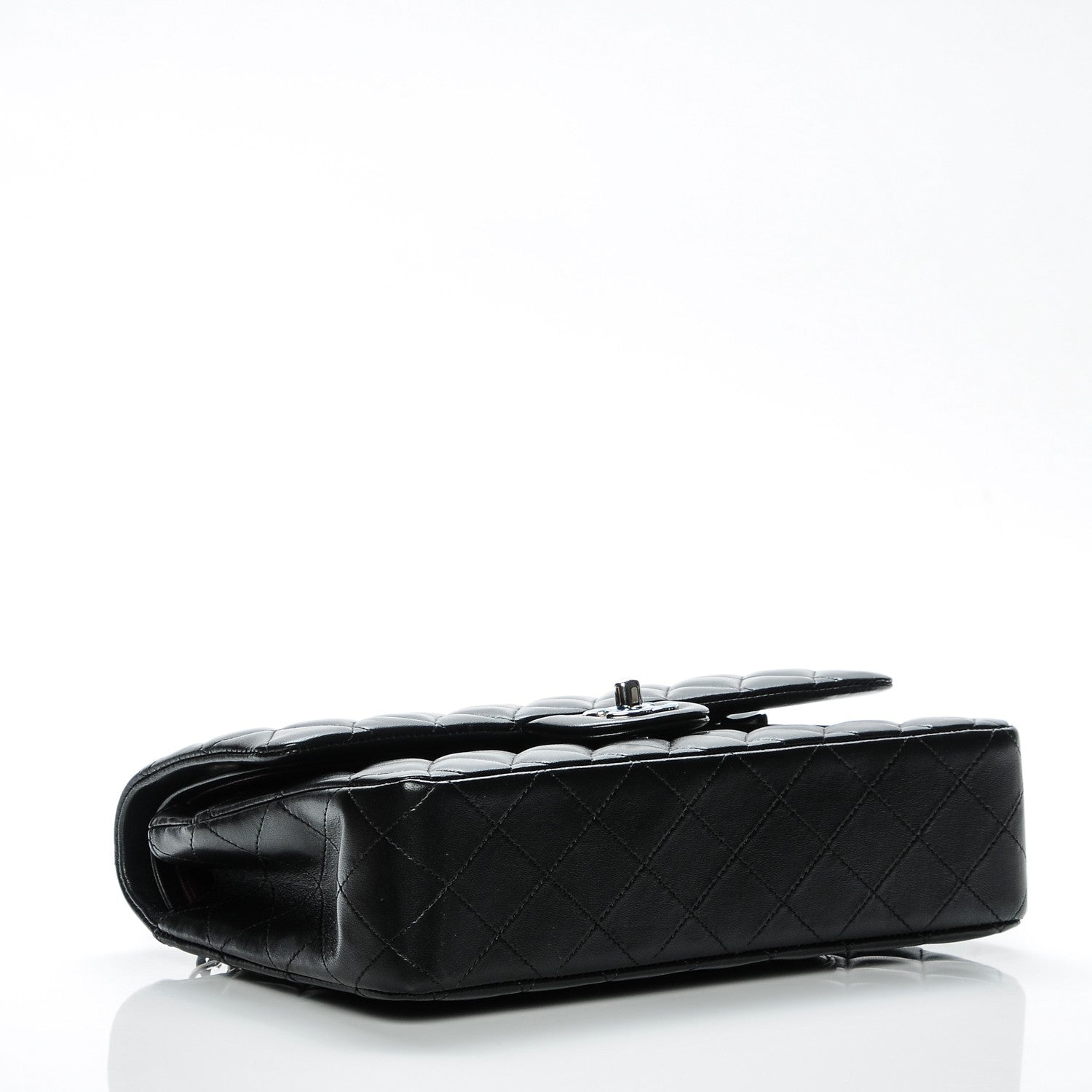 Chanel Lambskin Quilted Medium Double Flap Black 4 of 8