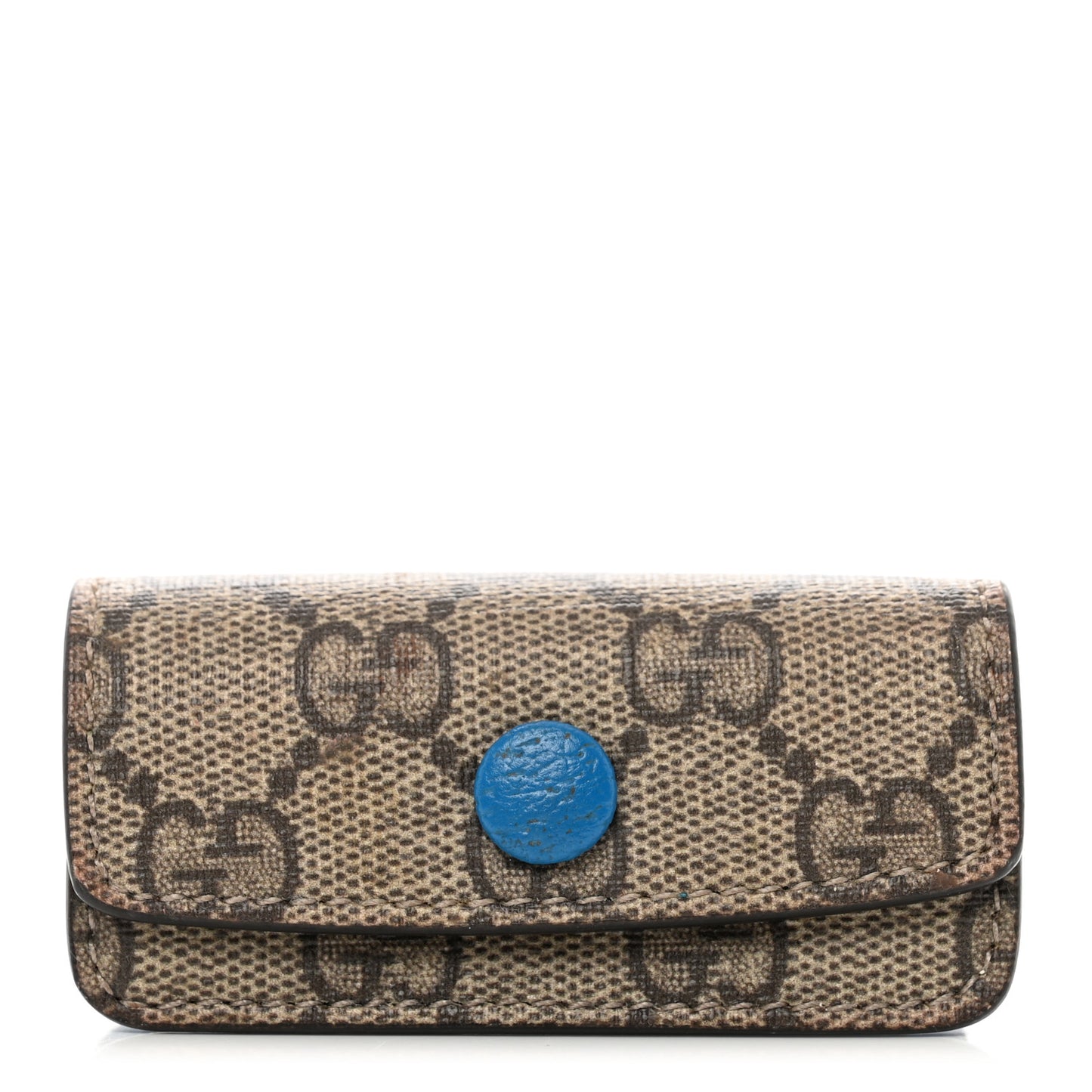 X DISNEY GG Supreme Monogram Donald Duck Lipstick Holder Bag Beige Ebony Blue