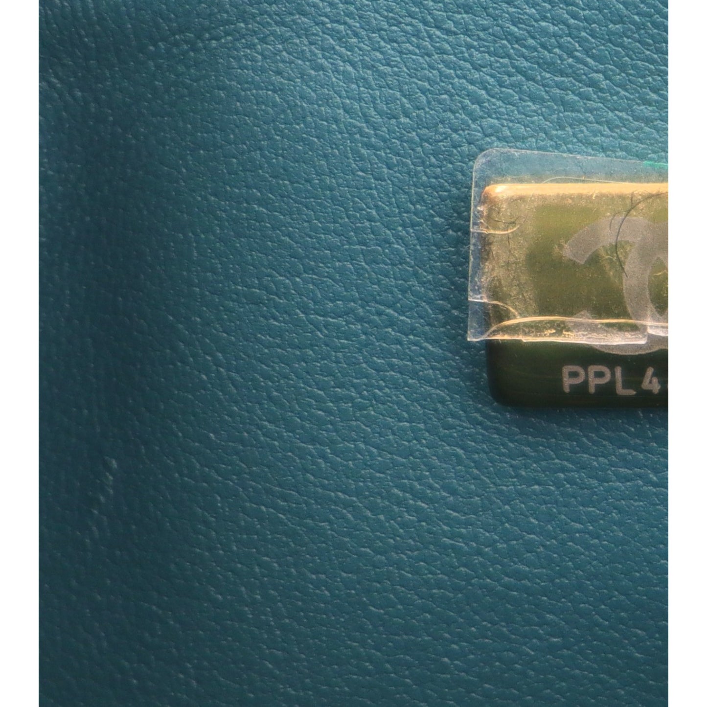 Shaded Patent Calfskin Quilted Mini Rectangular Flap Green Blue
