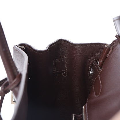 Hermes Toile Swift Birkin 30 Chocolate 8 of 31
