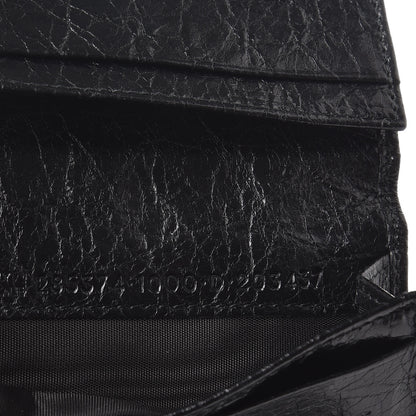 Balenciaga Agneau Giant 12 Silver Hardware Card Case Black 8 of 8