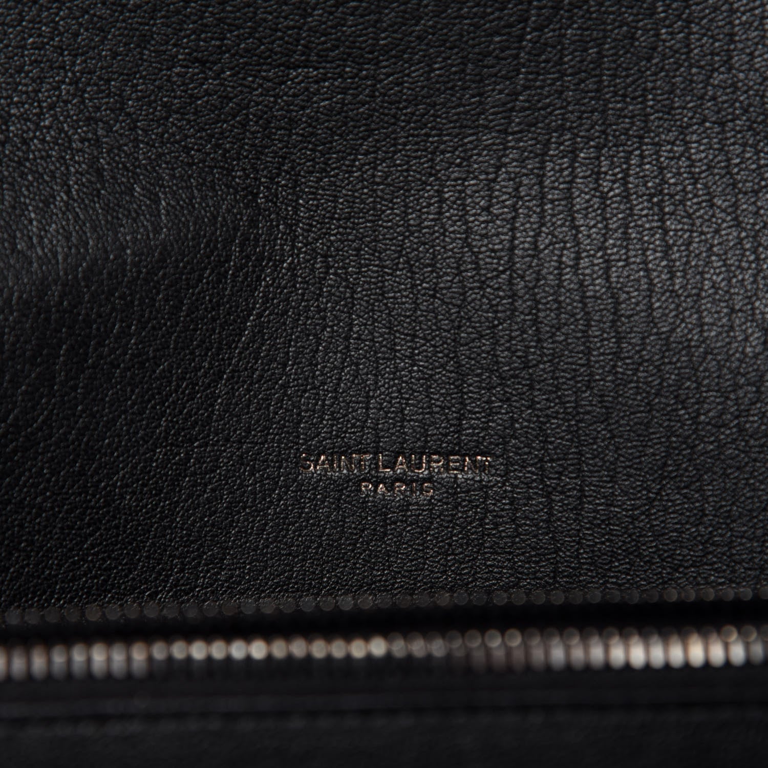 Saint Laurent Sheepskin Matelasse Chevron Monogram Large College Satchel Black 9 of 11