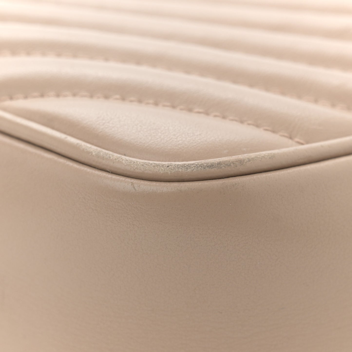 Calfskin Matelasse Monogram Lou Camera Bag Nude Powder