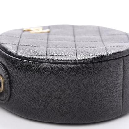 Chanel Caviar Quilted Small Round Bag With Chain Black 9 of 11