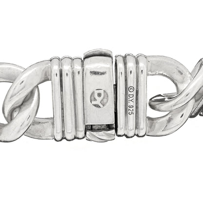 David Yurman Sterling Silver Black Diamond ID Link Bracelet 3 of 3