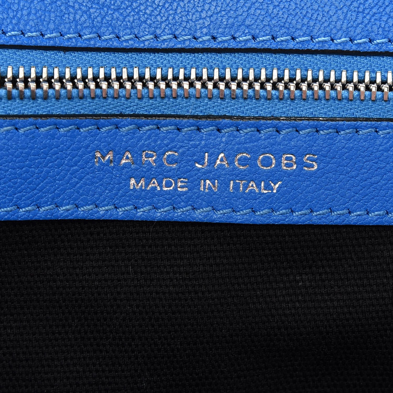 Marc Jacobs Calfskin Quilted Little Stam Bright Blue 6 of 8