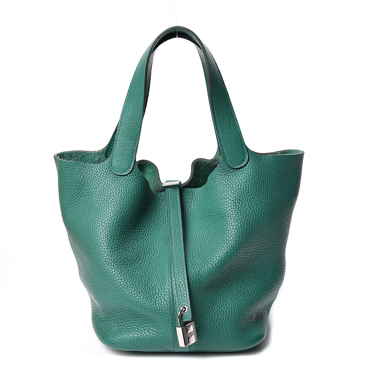 Hermes Taurillon Clemence Picotin Lock 18 PM Vert Vertigo 1 of 9