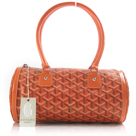 Goyardine Amakios PM Bowler Tote Bag Orange