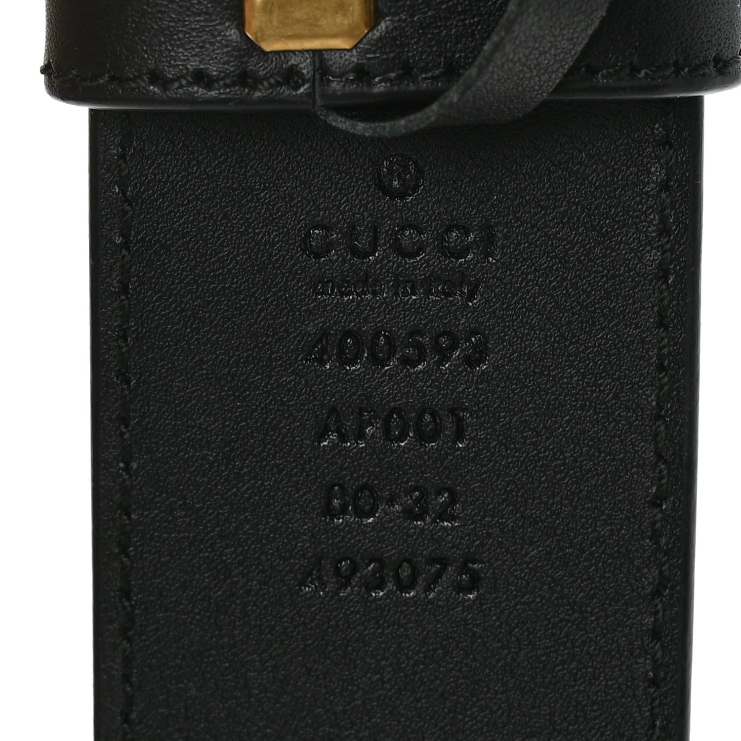 Gucci Calfskin Double G 40mm Belt 80 32 Black 3 of 5