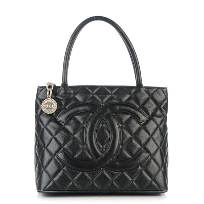 Chanel Caviar Quilted Medallion Tote Black 1 of 11