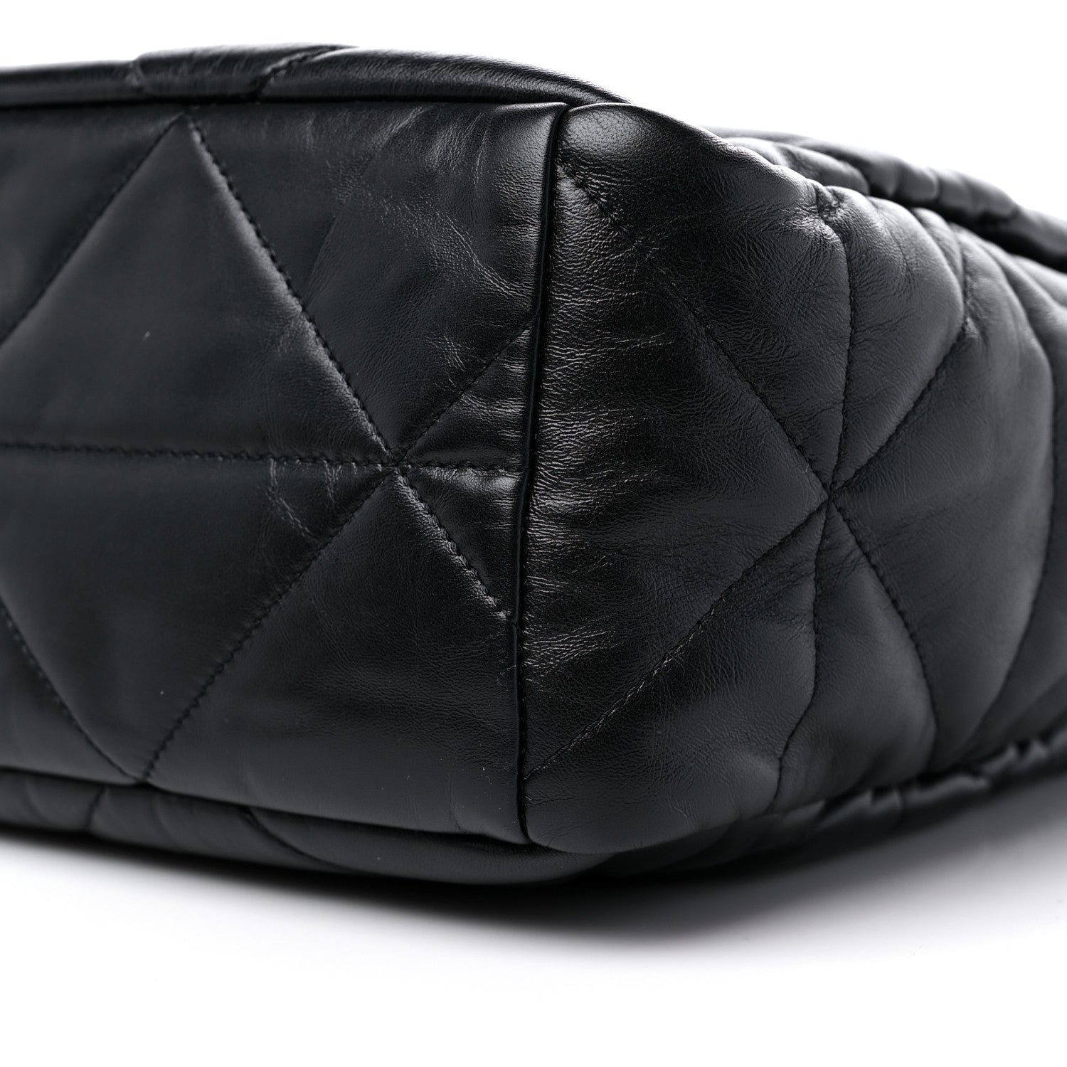 Prada Nappa Quilted Medium Dynamique Tote Black 9 of 12