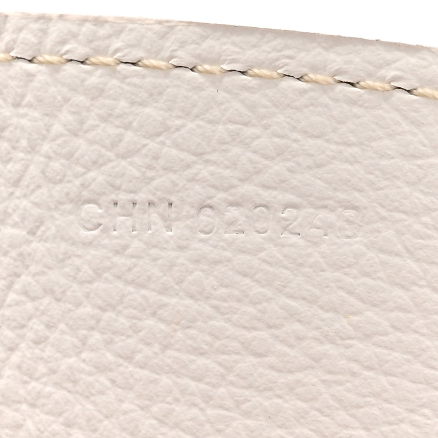 Calfskin Bag Clip White