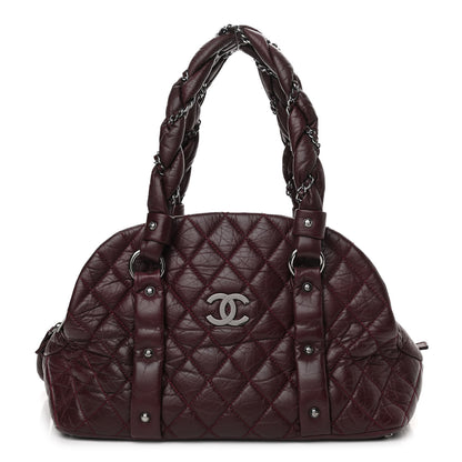 Chanel Distressed Lambskin Vintage Ligne Lady Braid Tote Brown 1 of 10