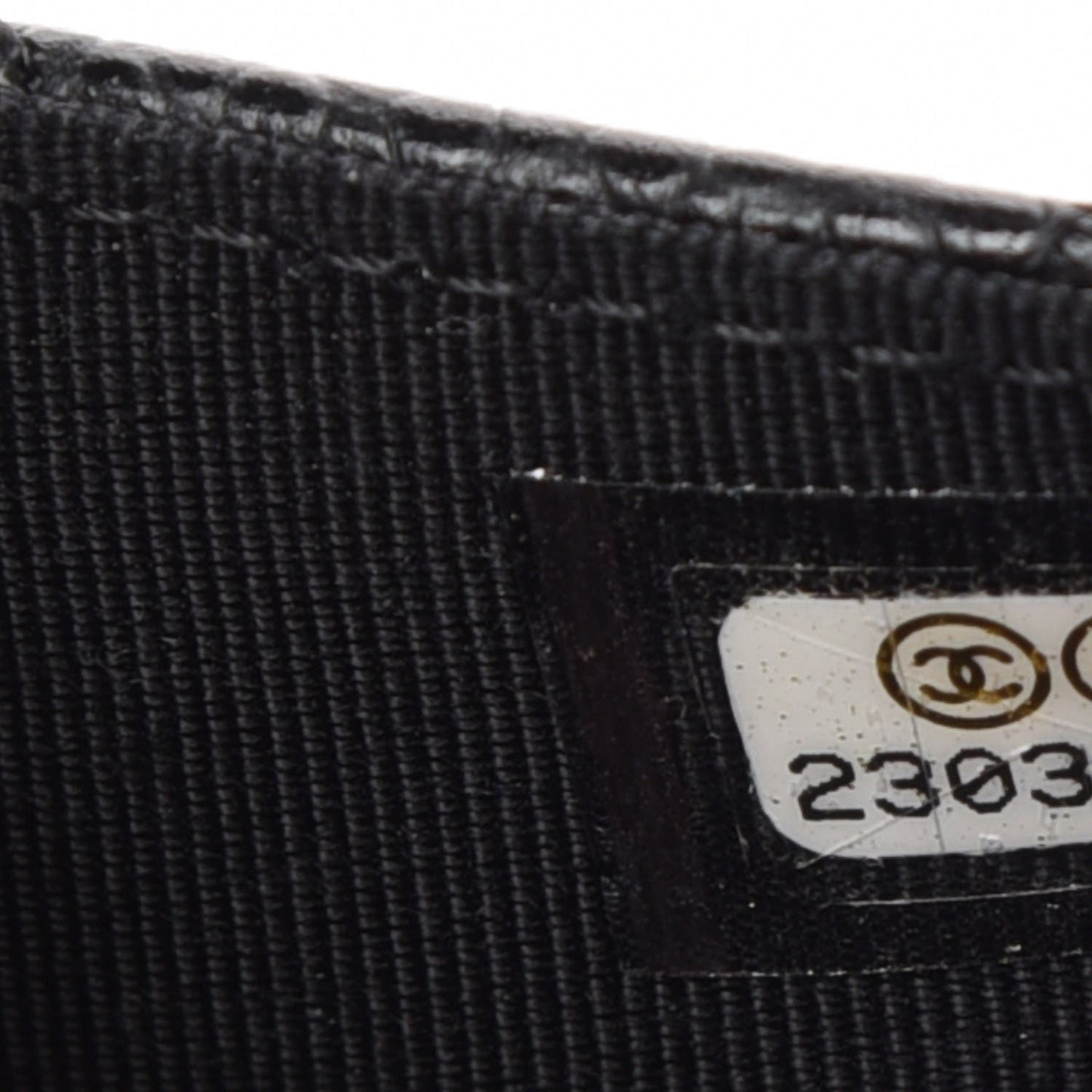 Caviar Quilted Flap Card Holder Black